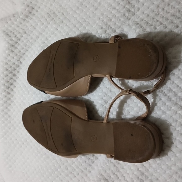 Marc Fisher Dela Slingback Flats Size 8 Black/Taupe - Picture 4 of 5